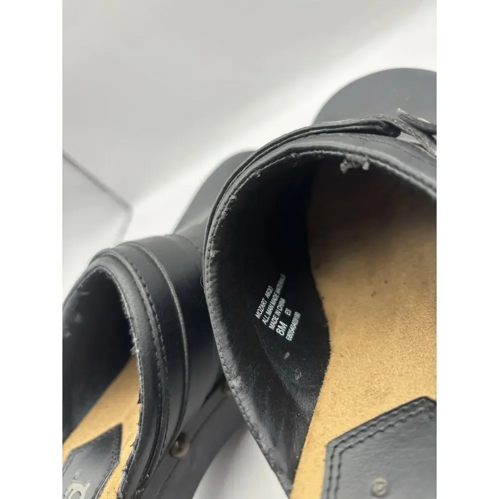 Mudd Y2K Chunky Black Platform Clogs Women Size 8